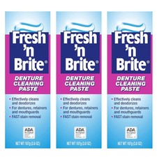 Fresh 'n Brite Denture Cleaning Paste For Dentures, Removable Partial Dentures