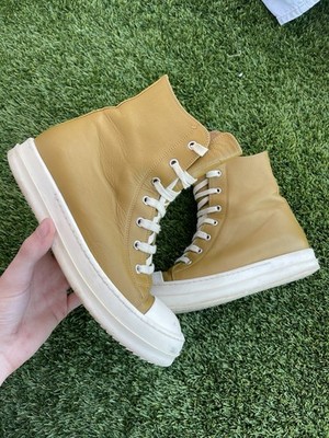 Rick Owens Ramones High Acid Milk Sneakers No Box Rare Mens Size 8 EU 40