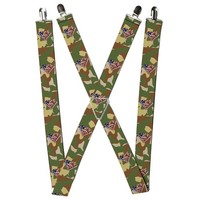 Buckle-Down Suspenders-Americana Superman Shield/Camo Olive 1.5-Inch (Us Import)