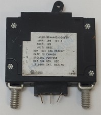 Heinemann AM15-B2AAA02KDDU52W Circuit Breaker, 100 Amp, 80VDC , 1-Pole