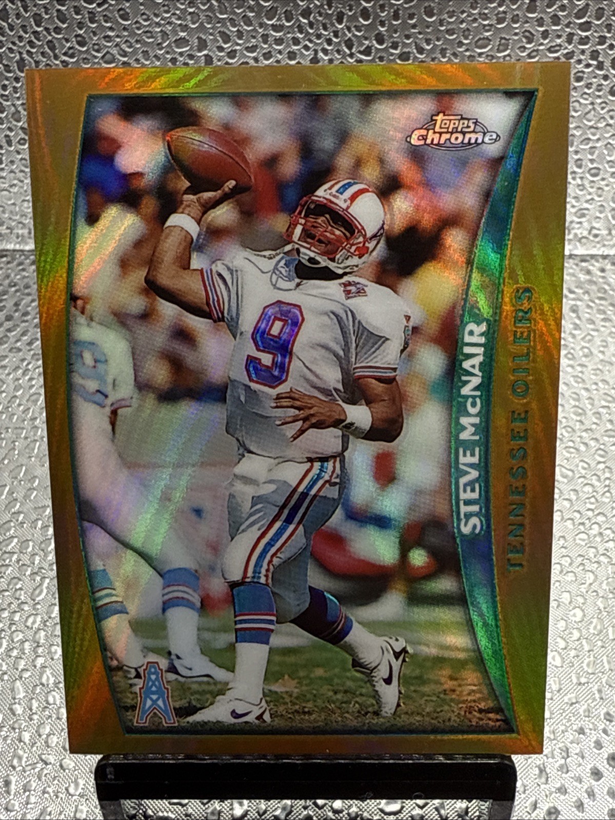1998 Topps Chrome Steve McNair Refractor #42-Oilers And Titans Great. NM Cond!