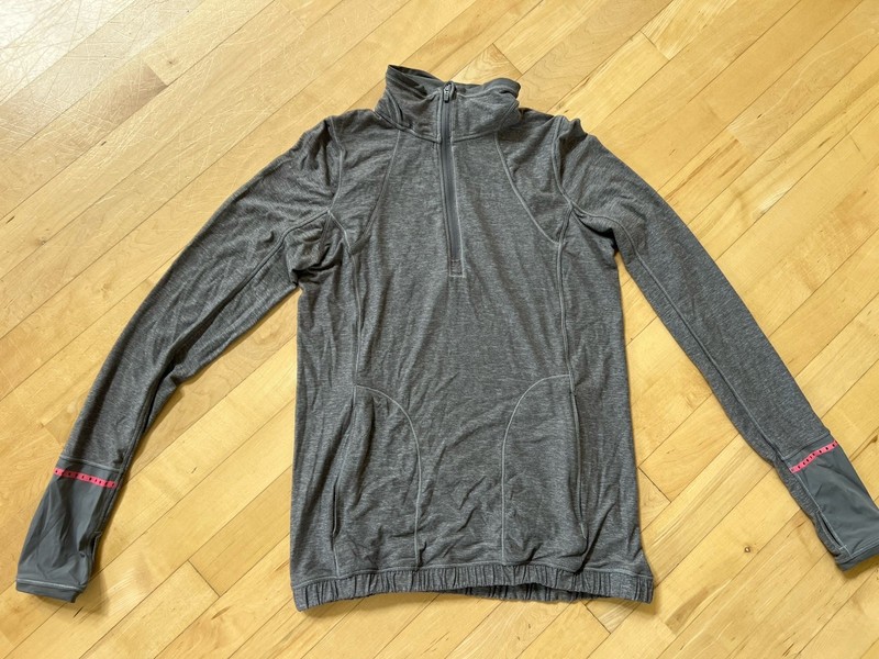 Lululemon Lightweight Half Zip Pullover Grey Size 6