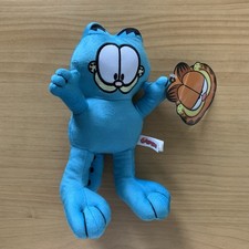 NWT Garfield Plush Neon Blue 9  Cat Stuffed Soft Toy Factory Nickelodeon