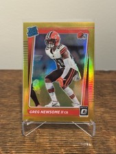2021 Donruss Optic Greg Newsome II Gold Prizm /10 RC #252
