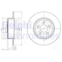 Delphi 2X Bremsscheibe Hinten Ø320 Mm Voll FüR Chrysler 300 C Touring LX 3.0