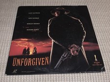 Unforgiven Laserdisc 2-Disc ANAMORPHICALLY SQUEEZED CLINT EASTWOOD VERY RARE 
