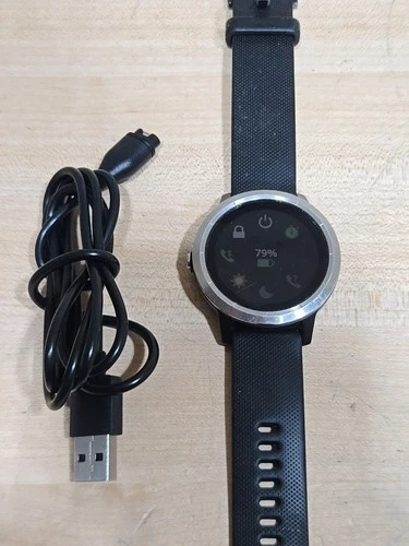 Garmin Vivoactive 3 GPS Watch Black W/ Charge Cable Fitness Tracker Heartrate