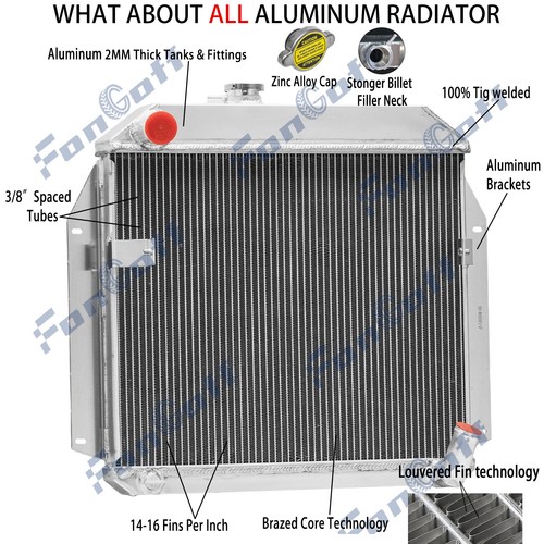 4 Row Radiator For 1963-1967,65 Plymouth Belvedere 1965-69 Dodge Dart