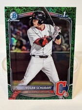 2025 Bowman Draft - Chrome Nolan Schubart #BDC-192 Green Grass Refractor /99