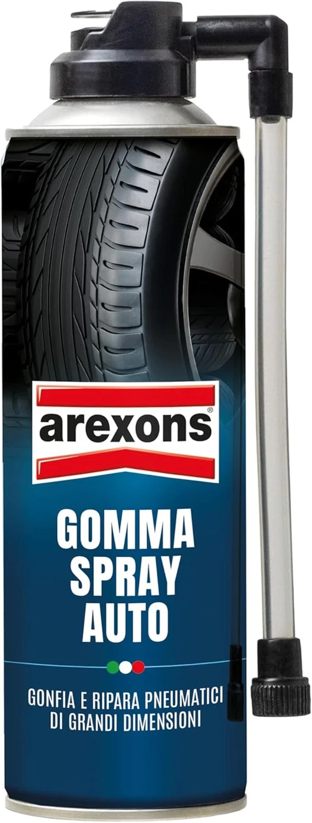 AREXONS BOMBOLETTA GOMMA SPRAY AUTO GONFIA E RIPARA RIPARAZIONE FORATURE (05746) foto 3