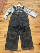Vintage 90s Baby Guess Overall Outfit 18m Boys