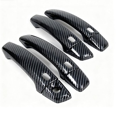 Carbon Fiber Cover Trim For 15-20 Audi A3 Sedan Hatchback Side Smart Door Handle