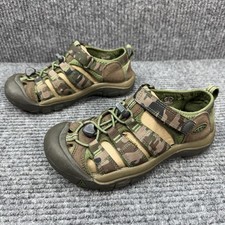 KEEN Newport H2 Sandals Unisex Kids Sz 3 Camo Green Waterproof Adjustable Strap