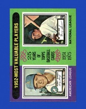 1975 Topps Set-Break #190 1952 MVP's NM-MT OR BETTER *GMCARDS*