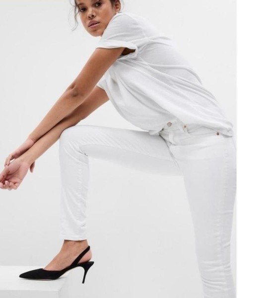 Women Escada Jeans White 28 / M #7NV2