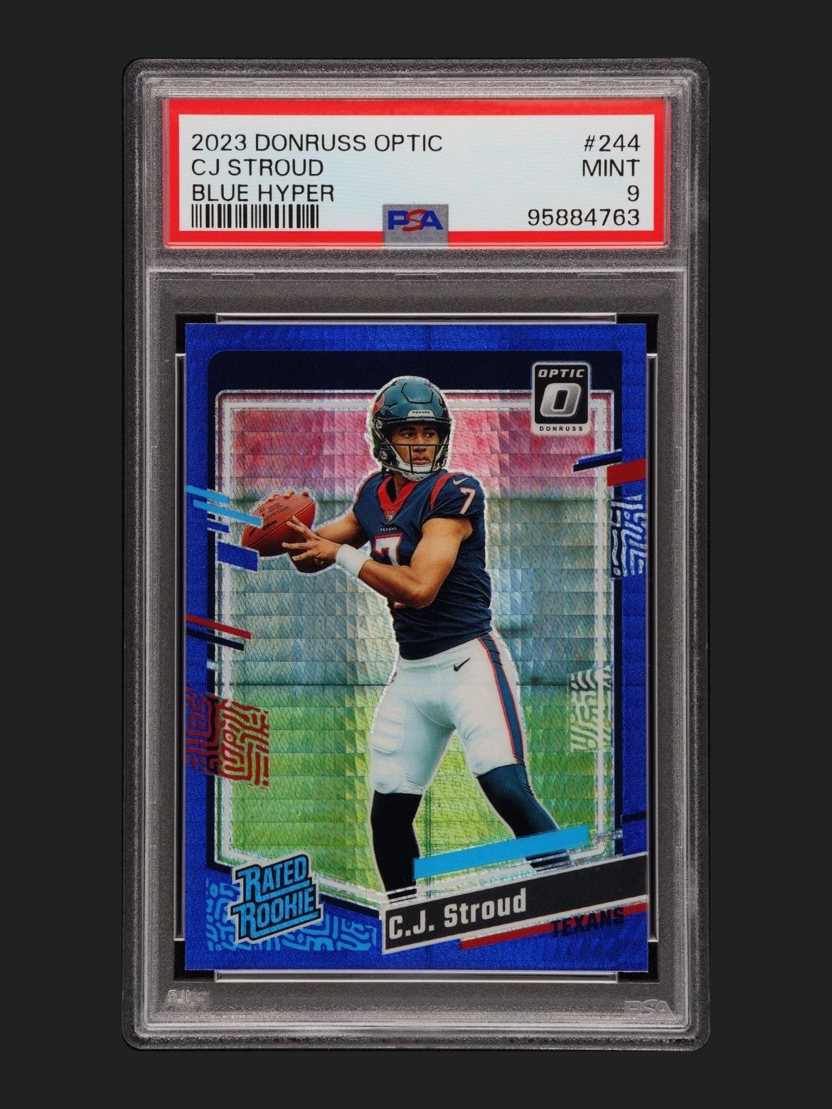 2023 Donruss Optic #244 C.J. Stroud Blue Hyper PSA 9