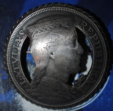 Brooch Jewelry Coin 5 LATI  REPUBLIC LATVIA  24.5 g {{{4918