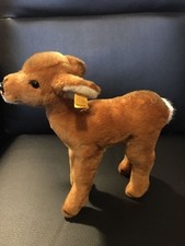 Steiff Fawn Plush Toy with Box Ribbon, Germany, Excellent Condition