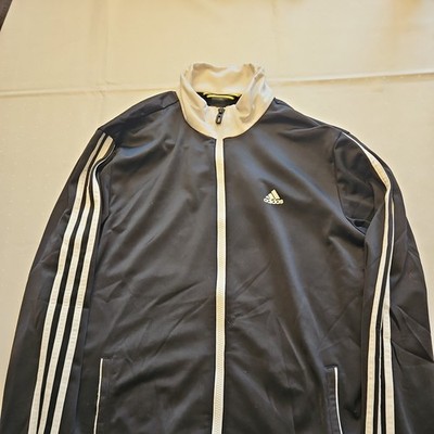 Adidas Trainingsjacke   Early 2000s Y2K | Schwarz/Weiß | Vintage Streetwear