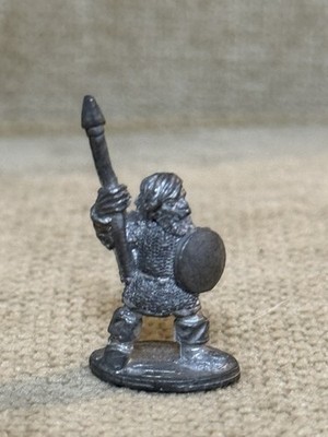 50-2926 Workshop Warhammer Dwarf with Spear and Shield Metal Figure Dwarves