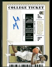 2019 Panini Contenders Draft Picks #96 Simi Shittu