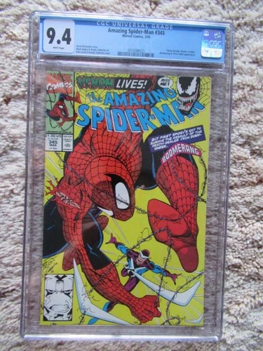 1991 AMAZING SPIDER-MAN #345 CGC 9.4 WHITE PAGES