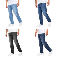Mens Relaxed Fit Denim Jeans Classic Comfortable Stretch Denim by Duck and Cover