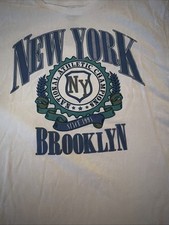 Wonder Nation New York Brooklyn Graphic Tee White Youth M 7/8 Shirt