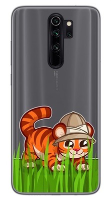 Transparente Handyhülle für Xiaomi Redmi Note 8 Pro TPU Tigre Design