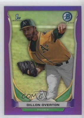 2014 Bowman Prospects Chrome Retail Purple Refractor 4/199 Dillon Overton 0f8