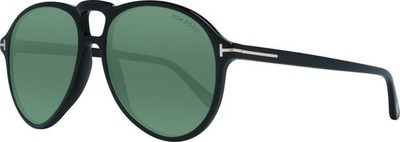 Tom Ford Lennon FT0645 01N Black Sunglasses Gafas de sol Green Lens 57-17-145