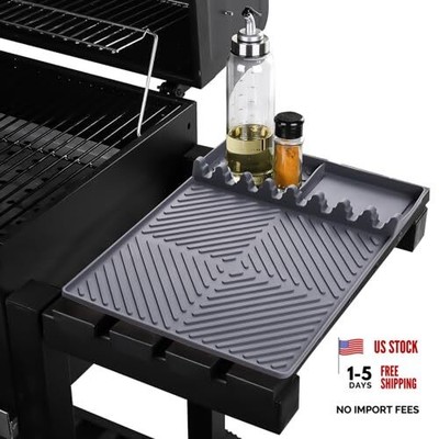 Griddle Mat Barbeque Grill Accessories Tools for Blackstone, Side Shelf Gray