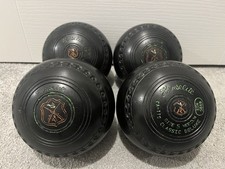 Henselite Classic Deluxe Bowls Size 5 Medium Weight Set Of 4 Stamped BIBC N 02