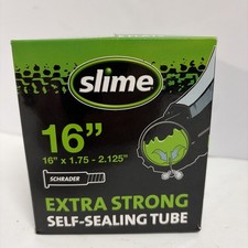 Slime Extra Strong Self-Sealing Bicycle Tube Schrader 16" x 1.75-2.125" New
