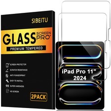 2-Pack Tempered Glass Screen Protector for iPad 11th A16 11"  10th Gen 10.9" 