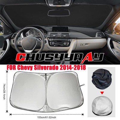 FOR Chevy Silverado 2015 Windshield Sun Shade Cover UV Block Heat Protection