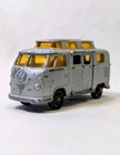 Vintage Matchbox Lesney No 34 Volkswagen Camper Silver Amber Windows England