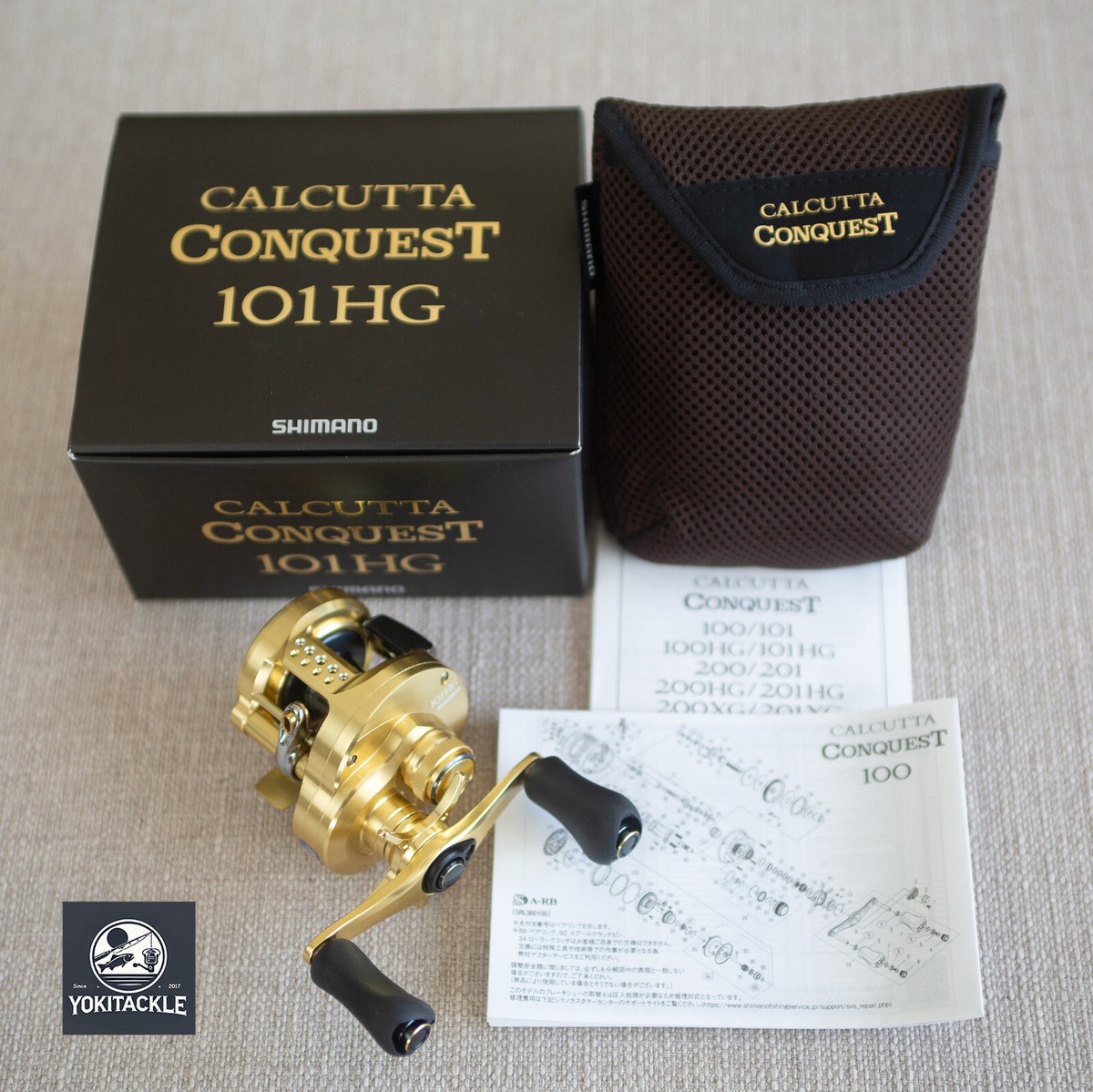 Shimano 21 CALCUTTA CONQUEST 101HG LEFT Casting Reel shipping from 