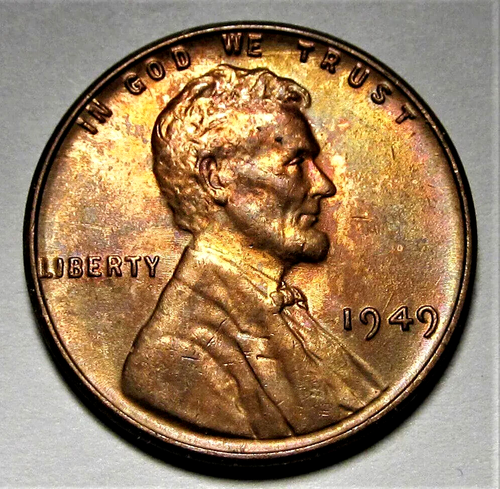 1949 P D S LINCOLN WHEAT CENT PENNY 1C GEM RED BU SET (3 COINS) 49822 - Picture 5 of 6