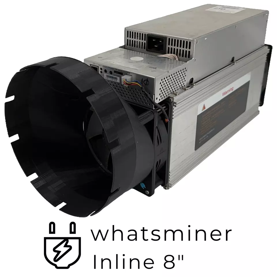 140mm to 8 Inch - AC Infinity Fan Shroud Silencer Whatsminer ASIC Miner Crypto - Image 2 of 4