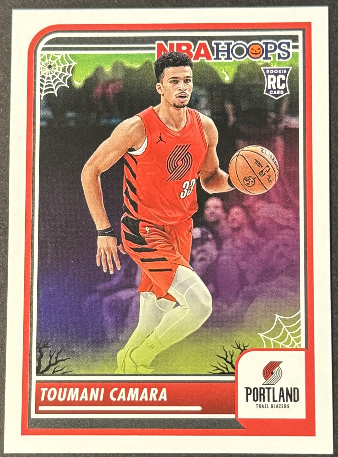 2023-24 Panini Haunted NBA Hoops Toumani Camara RC #10 Trailblazers