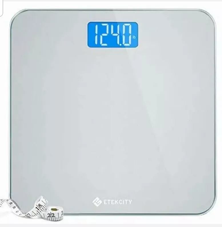 Etekcity Digital Body Weight Bathroom Scale with Step-On Technology, 400-lbs