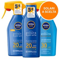 Nivea Sun Solari Protect Hydrate e Bronze Protezione Solare Medio Alta a Scelta