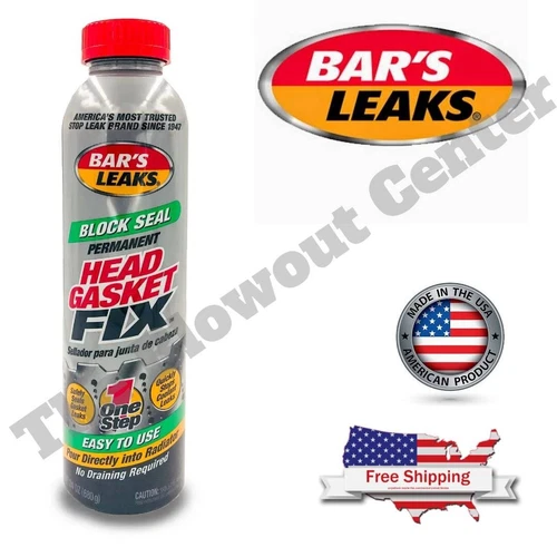 Bar's Leaks Block Seal Permanent Head Gasket Fix One Step No Draining 24oz NEW!!