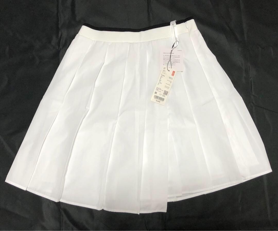 JW Anderson x UNIQLO Pleated striped mini skirt Japan size
