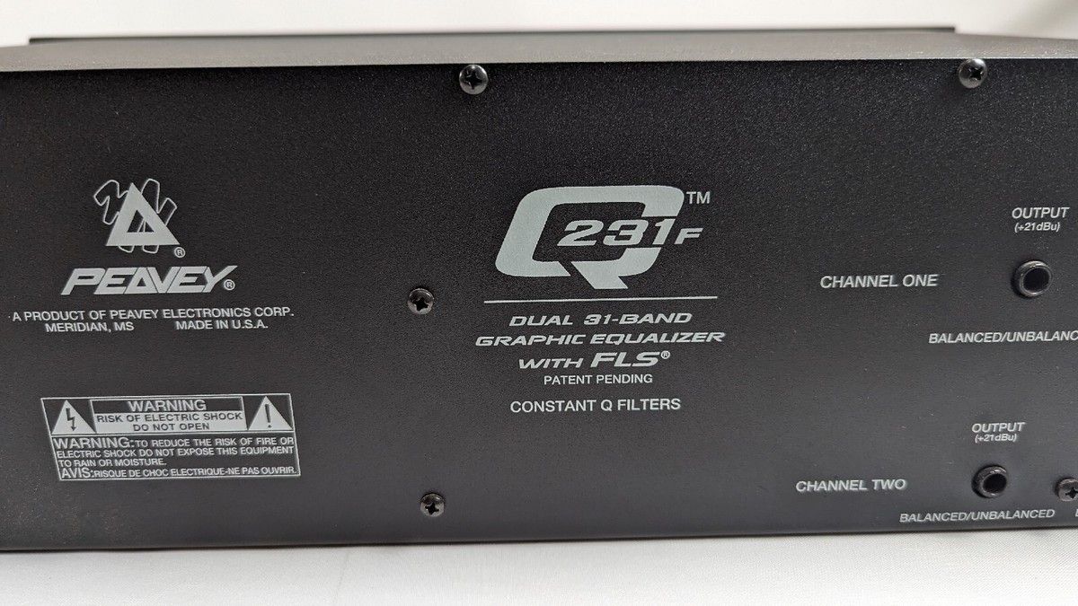 PEAVEY ピーヴィー Q231F グラフィックイコライザー グライコ PEAVEY ピーヴィー Q231F グラフィックイコライザー グライコ GRAPHIC
