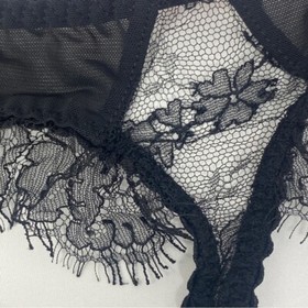 Agent Provocateur Deanna Black Thong AP4 Large NWT $130
