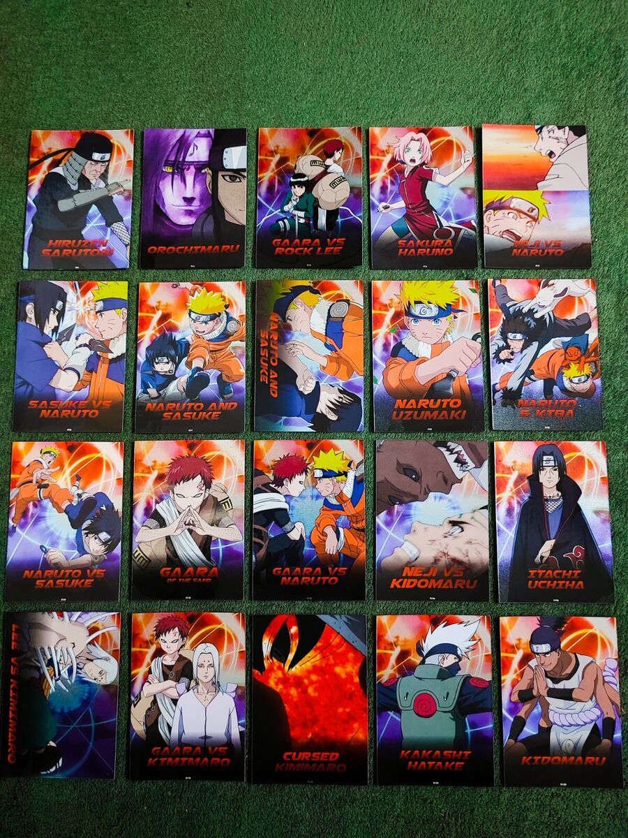 Topps NARUTO ANIMAX Fire & Ice Limited Edition Card Full Set Topps NARUTO ANIMAX Fire & Ice Limited Edition Card Full Set