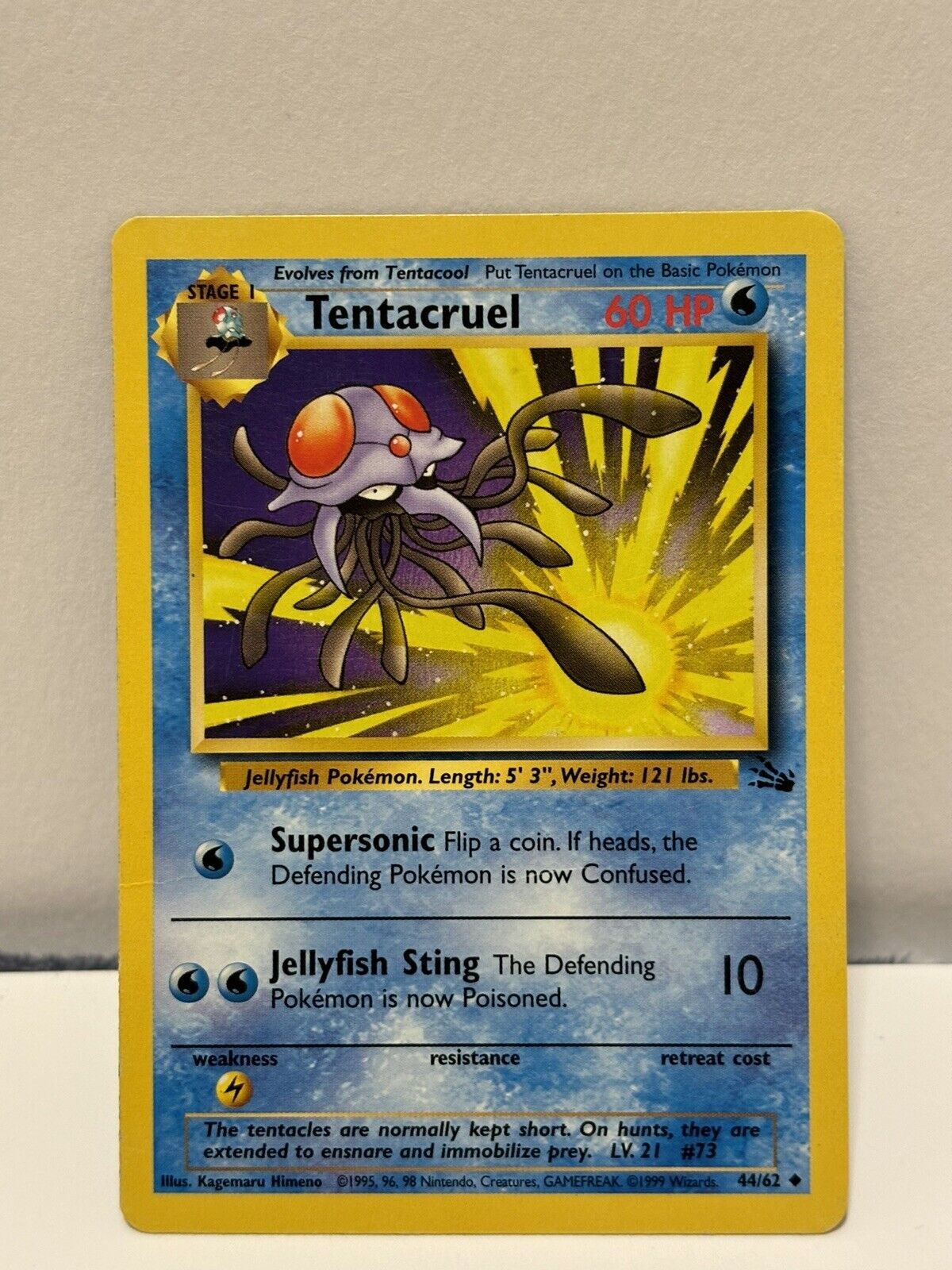 1995-2000 Nintendo Pokémon Card Classic / Vintage ( Tentacruel )