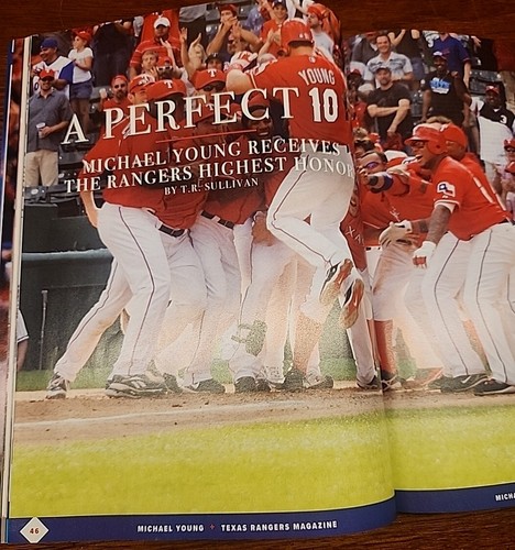 Texas Rangers Program / Magazine Josh Hamiltion Aug 15 - 21, 2019 - Picture 7 of 8